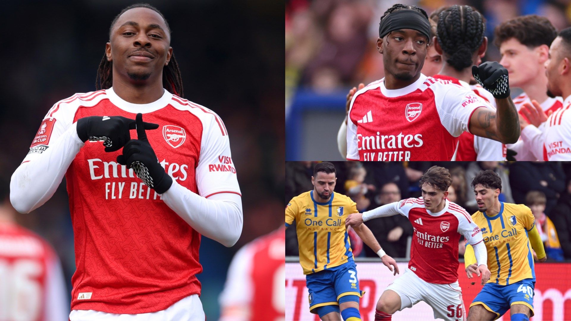 Eze Madueke Dowman Arsenal GFX